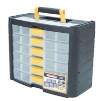 Toolbox - Plastiken - 90001_NOIRE - 6 lades - Titanium - Plastic
