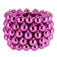 Daan Kromhout Bloempot christmasball fuchsia 20 cm | 2 stuks