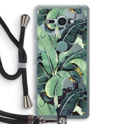 Bananenbladeren: Sony Xperia XZ2 Compact Transparant Hoesje met koord