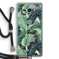 Bananenbladeren: Sony Xperia XZ2 Compact Transparant Hoesje met koord