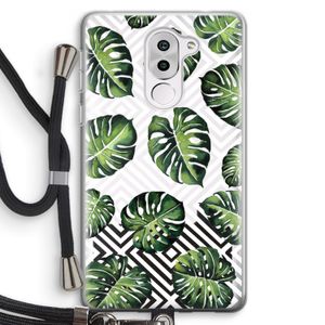 Geometrische jungle: Honor 6X Transparant Hoesje met koord