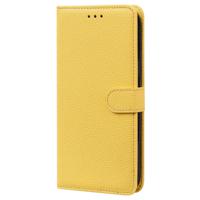 Samsung Galaxy A55 hoesje - Bookcase - Koord - Pasjeshouder - Portemonnee - Camerabescherming - Kunstleer - Geel
