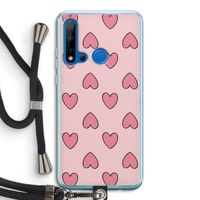Ondersteboven verliefd: Huawei P20 Lite (2019) Transparant Hoesje met koord