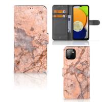 Samsung Galaxy A03 | Bookcase | Marmer Oranje