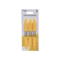 Kitchen Tools Maisprikkers geel pak a 6