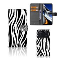 Xiaomi Poco X4 Pro 5G | Telefoonhoesje | Met pasjeshouder | Zebra