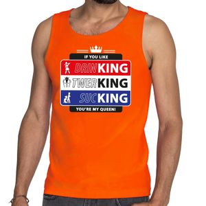 Oranje Kingsday If you like tanktop / mouwloos shirt voor heren