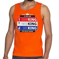 Oranje Kingsday If you like tanktop / mouwloos shirt voor heren - thumbnail