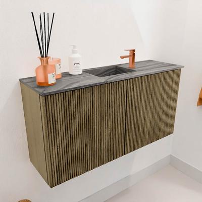Toiletmeubel Mondiaz Joya Dlux | 80 cm | Meubelkleur Dusk | Faye wastafel Sombra Wasbak Midden | 1 kraangat