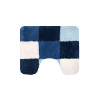 Dutch House brest toiletmat 60 x 50 cm blauw