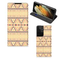 Samsung Galaxy S21 Ultra | Hoesje met Magneet | Aztec Yellow