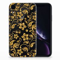 Apple iPhone Xr TPU Case Gouden Bloemen - thumbnail