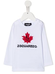 DSQUARED2 KIDS t-shirt à logo imprimé - Blanc