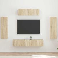 TV-kast 3 pcs Sonoma Eiken