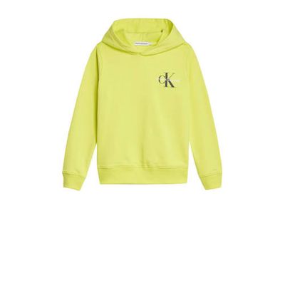 CALVIN KLEIN JEANS hoodie met logo lime groen CALVIN KLEIN JEANS hoodie met logo lime groen