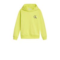 CALVIN KLEIN JEANS hoodie met logo lime groen - thumbnail