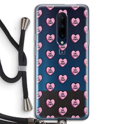 GIRL POWER: OnePlus 7 Pro Transparant Hoesje met koord
