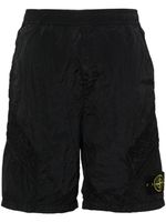 Stone Island short à patch Compass - Noir