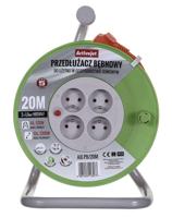 Activejet AJE-PB/20M power uitbreiding 4 AC-uitgang(en) Binnen Grijs, Limoen