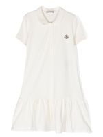 Moncler Enfant robe-polo à patch logo poitrine - Tons neutres