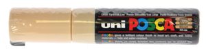 Uni-Ball uni POSCA PC-8K markeerstift 1 stuk(s) Beitelvormige punt Beige