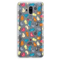Kleurrijke katten: LG G7 Thinq Transparant Hoesje