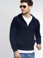 Zip-hoodie van cashmere