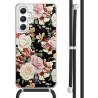 Samsung Galaxy A54 hoesje met koord - Flowerpower