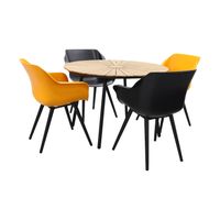 Hartman Sophie Studio Orange- black/Dave teak 110 cm. tuinset - thumbnail