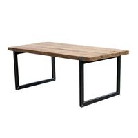 Teak Industriele eettafel - thumbnail