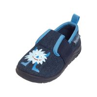 Playshoes pantoffels monster jeansblauw Maat