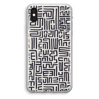 Moroccan Print: iPhone XS Transparant Hoesje