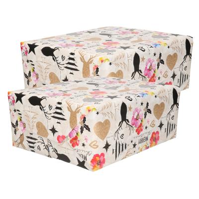 Luxe Kerst inpakpapier - cadeaupapier - wit kleurenmix - Kitch Kerst - 8x rollen - 250 x 70 cm Luxe Kerst inpakpapier - cadeaupapier - wit kleurenmix - Kitch Kerst - 8x rollen - 250 x 70 cm
