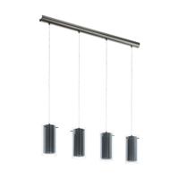 Eglo Eetkamer hanglampPinto Textil 4-lichts met smoke glas - 99287