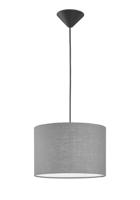 Fischer & Honsel Hanglamp Vigo grijze kap 60807 - thumbnail