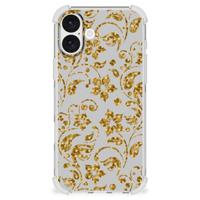 iPhone 16 Plus Case Gouden Bloemen