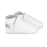 Baby Dutch babyslofjes effen wit-S