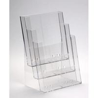 Folderbakje A4-3-vaks 230x32mm staand TA