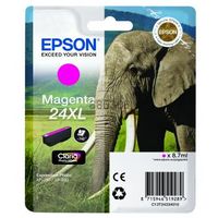 Epson Elephant Singlepack Magenta 24XL Claria Photo HD Ink - thumbnail