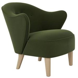 Audo Copenhagen Ingeborg fauteuil naturel eiken Grand Mohair 8205