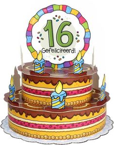 3D Wenstaart 16 Jaar