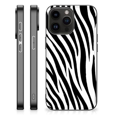 iPhone 15 Pro Max Dierenprint Telefoonhoesje Zebra iPhone 15 Pro Max Dierenprint Telefoonhoesje Zebra
