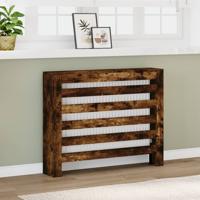 Radiatorombouw 104x20x82 cm bewerkt hout gerookt eikenkleurig