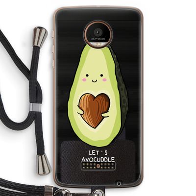 Avocuddle: Motorola Moto Z Force Transparant Hoesje met koord