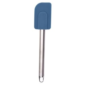 Pannenlikker - zilver/blauw - RVS/Siliconen - 24 cm - Keukengerei