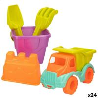 Strandspeelgoedset Colorbaby 5 Onderdelen Polypropyleen (24 Stuks)