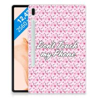 Samsung Galaxy Tab S7FE Print Case Flowers Pink DTMP