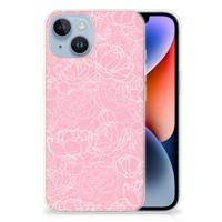 Apple iPhone 14 | TPU Case | White Flowers