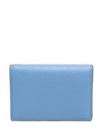 Smythson portefeuille pliant en cuir - Bleu