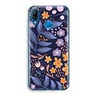 Flowers with blue leaves: Huawei P20 Lite Transparant Hoesje